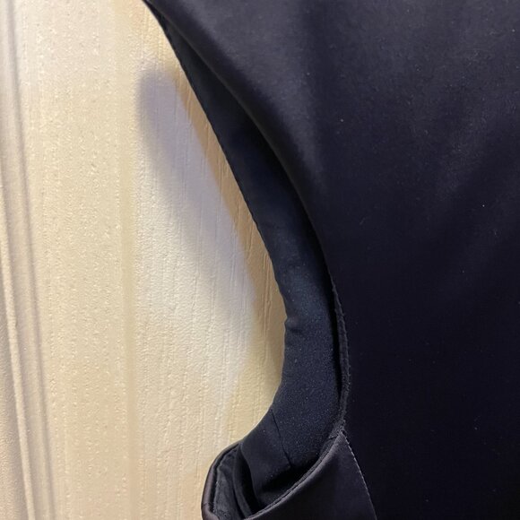 Lauren Ralph Lauren Navy Sleeveless Sheath Dress Size 12 Classic Work - Picture 6 of 11